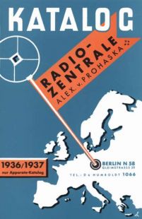 Katalog 1936/37 Radio-Zentrale Prohaska